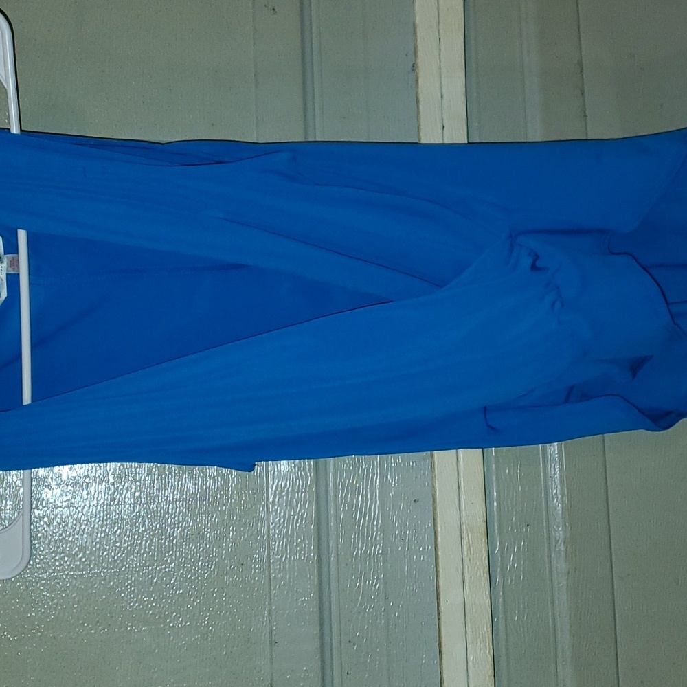 Like New M Marilyn Monroe blue cross bodysuit